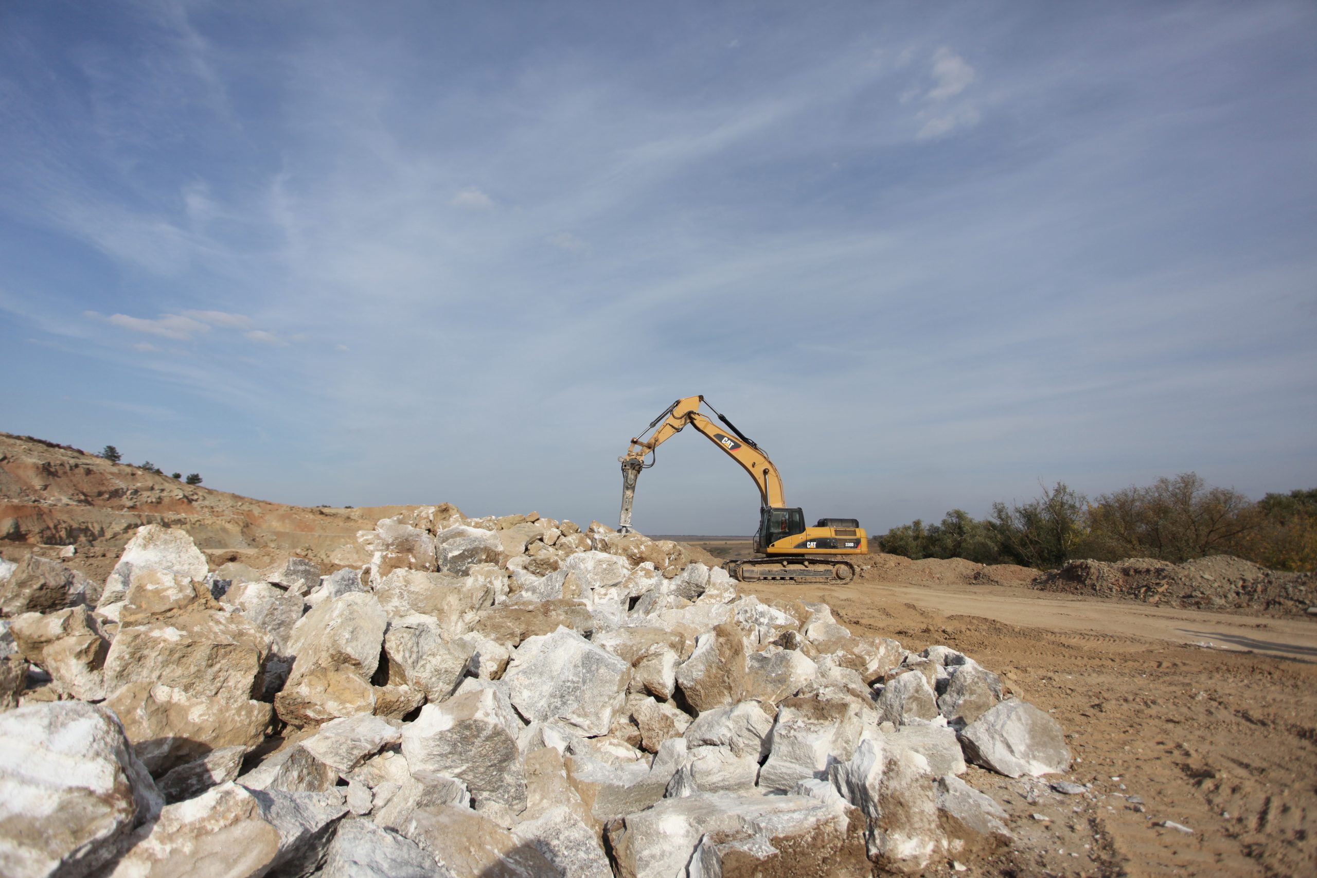 Кар'єр гіпсового каменю - робочий процес